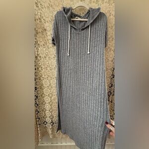 Soft‎ Surroundings Charcoal Coleta Lounger Maxi Dress Sz XS